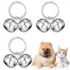 Vestuário para cães 3 Set Louds Cat and Bells Pet Pets Collar Charm