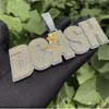 Aangepaste Pass Diamond Tester Hip Hop Sieraden Solid Sier Iced Out VVS Moissanite Brief Initial Naam Hanger