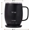 Nextmug - Controle de temperatura, xícara de café com autoaquecimento (14 onças) (cor amêndoa)