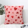 Kudde Valentine's Day Hearts - Red and Pink Throw Bed Pillow Cases S Luxury Decor Decorative Case