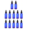 Bottiglie di stoccaggio 12 boccette di profumo in vetro da 30 ml con pipetta contagocce per massaggi di bellezza