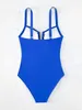 Cut Out Ruched Front Swimsuit One Piece Swimwear Women Sexy Bathers Bathing Swimming Swim Suit Female Beachwear XXL 240401