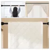 Duş perdeleri 2 adet çubuk giysileri ray penceresi perde ayarlanabilir dolap paslanmaz çelik kapı
