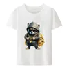 Individualitet Cartoon Local Tyrant Animal Modal Print T Shirts Women Men shortsleev Creative Eesthetic Trending Y2K kläder 240401