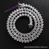 Hip hop single piece three claw tennis single row chain Tennis chain 3mm/4mm Full Diamond Mosonite