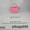 BottegVenetas 7A Arco Tote Borsa a mano 12 reticoli Cintura in pelle color rosa PelleI7IQ