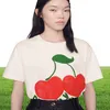 2022s Beverly Hills Cherry Designer Tshirt Men Fashion Abbigliamento Luxury Women Short Women Punk Print Punk Skateboard BRE2753912