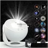 Altra elettronica Luce notturna Proiettore galattico Cielo stellato Ruota a 360 ° Lampada planetario per camera da letto per bambini Regalo di San Valentino Matrimonio Dhjzm