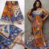 SJD Lace African Wax Fabric عالية الجودة النيجيرية الترتر الشمعية الدانتر