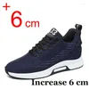 Casual Schoenen Heren Sneakers Lift Hoogte Verhoging Voor Verborgen Hakken 8cm 6cm Optioneel Ademend Sport Toenemende Man