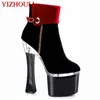 Dance Shoes Spring Low Boots Bow-tie Korean Edition Banquet 17-18-20cm Ultra High Heel