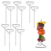 Werkzeuge Kabob Spieße 10 stücke Edelstahl Kebab Rack Mehrzweck Küche Gadgets Für Barbecue Grill Sticks Aufhänger