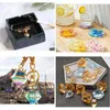 Decorative Flowers 28 Pieces Of Resin Mold Handicraft Package Square Round Pen Container Glue Dripping Table