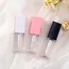 Storage Bottles 1Pcs Empty Portable 5ml Thick Wand Lip Gloss Tube Plastic Glaze Tubes Square Full Clear Transparent Container