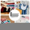 Kleiderbügel, Socken-Trocknungs-Clip-Rack, faltbar, Reisezubehör, 4-Stangen-Wäschebügel für Handtücher, BHs