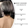 Perruques synthétiques 7jhh perruques ombre Blond Bob Bob Wig For Women Daily Fart