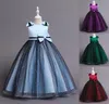 Beauty Blue Wine Purple Green Jewel Girl's Birthday/Party Dresses Girl's Pageant Dresses Flower Girl Dresses Girls Everyday Skirts Kids' Wear SZ 2-10 D401117