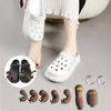 Figurines décoratives, 1 ensemble de breloques d'orteils, Simulation drôle de pied, pouce, décoration de chaussures, accessoires crocs pour enfants et adultes