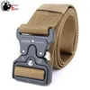 Bälten Swat Militär utrustning Demontering Army Belt Heavy Us Soldier Combat Tactical Belt Buckle Mens Hard Nylon Belt Q240401