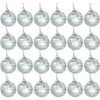 Party Decoration 72 PCS 2 tum Disco Ball Ornaments Silver Mirror Balls for Christmas Tree Wedding