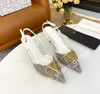 Scarpe da design Donne sandali con tacchi alti in pelle genuina per vetrini di lusso estivi signore sandalo scarpe da festa delle donne scarpe da sposa