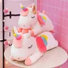 50 centimetri carino unicorno giocattoli morbidi peluche peluche gigantes cuscino peluche decorazione della casa bambola regalo per la ragazza del capretto 240321