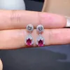 Pendientes de semental KJJEAXCMY 925 STERLING SILECURA INDREIDA PIROPO NATURAL MUJER MUJER CLASICA VINTAGE Agua Gema Gema Soporte de orejas