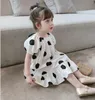 Girls Dresses Summer Dress Big Polka Dot Princess Sweet Children Clothing Baby Girl Clothes Cute Kids 3 4 5 6 7 8 Years Drop Delivery Dh0Py