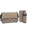 Sac à couches de designer Sac maman étanche de haute qualité sac à couches à trois pièces bébé zipper maternité Kit A7