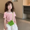 Baby Pearl Bag ins koreańska mini torebka stała koloru ręcznie tkane akrylowe koraliki torebki torebki dla dziewcząt