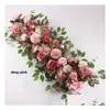 Wedding Decorations 50Cm Artificial Flower Row Acanthosphere Peony Rose Hydrangea Eucalyptus Plant Mix Arch Decorative Decoration Fl Dh85A