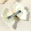 Hårtillbehör 2st Två lager Glitter hårnålar för flickor Delikat Ribbon Bow Clip Kids Barrettes Huvudkläder hårgrip