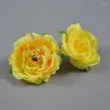 Decorative Flowers Fake Camellias Flower Head Artificial Home Table Wedding DIY Decoration Year Gift Ornaments Party Birthday Decor