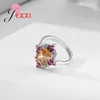 Cluster Rings Luxury Charming Dance Party Fingers For Women Girl Modern Shiny Nice Cubic Zirconia Prong Setting Factory Price