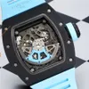 Marken-Designer-Herrenuhr, modisch, mechanisch, automatisch, Luxusuhr, Lederarmband, Diamant, High-Tech-Uhrwerk, Uhr mit Edelstahlgehäuse, Vatertagsgeschenk HV76