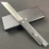 Новый A6707 Высококачественный флиппер -складной нож D2 Satin Tanto Blade CNC G10 Гербачок с шариком.