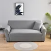 Pokrywa krzesła 1/2/3/4 SEater Solid Color Elastyczna sofa do salonu na rozciąganie fotela
