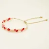 Chain Go2boho Daisy Summer Fashion Flower Mönster Miyuki Bead Armband Boho Womens smycken Ny designtrendsmycken Q240401