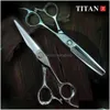 Ciseaux de cheveux Titan original professionnel salon ciseaux barbier coupe amincissement 6.0 pouces ats314 produits de livraison en acier inoxydable soins stylets Dhpx9