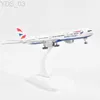 Aircraft Modle JASON TUTU 20cm British Airways Boeing 777 Plane Model Aircraft Model 1 300 Diecast Metal Airplane Model Planes Dropshippig YQ240401