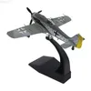 Aircraft Modle 1 72 FW190 Tabletop wystrój samolot Modelowa zabawka dla prezentów Hoilday Bolektable YQ240401