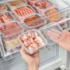 Storage Bottles 2pcs 350ml Clear Food Boxes Compartment Refrigerator Freezer Organizers Onion Ginger Sub-Packed Jar Microwaveable