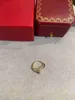 Anillo de diseñador para mujer Diamante fino de lujo de alta calidad para mujer hombre Galvanoplastia 18 k Clásico Oro rosa premium con caja