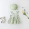 Girls Dresses Girl Sweet Baby Summer Princess Dress Square Neck Flying Sleeve Big Bow Butterfly Applique Tle Vestidos Kid Childrens Dr Dhmxd