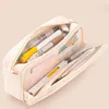 Pencil Case Large Capacity Double Layer Stationery Bag Zipper Closure Pen Organizer School Office Supplies