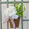 Fleurs décoratives paniers de fleurs artificielles solides, durables et résistantes à la décoloration, fausses plantes adaptées à toutes les occasions, vacances