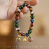 Chaîne bracelet en verre coloré femmes rétro peint à la main bijoux australiens traditionnels cadeau d'anniversaire à la mode chinoise Q240401