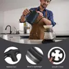 Cucina porta caffettiera utensili per piano cottura per piano cottura in metallo arrugginitura anello a gas resistente al ferro fissaggio
