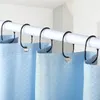 Cortinas de chuveiro 24 peças ganchos de cortina anéis de metal à prova de ferrugem para hastes de banheiro