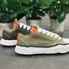 Sapatos casuais masculinos mmy verde rendas tênis femininos mihara lona baixo topo para homens yasuhiro casal correndo